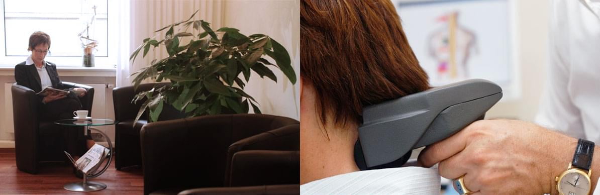 Scannen und Wartebereich – Amerikanische Chiropraxis Bischoff in Bochum